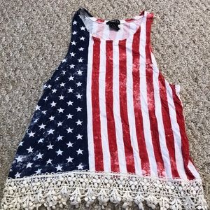 Rue 21 flag shirt